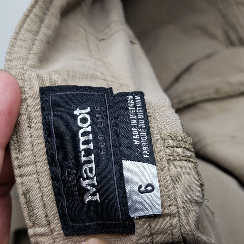 Marmot Ginny Cotton Convertible Lightweight Straigt Leg Pants Size 6 Outdoor - Picture 8 of 16